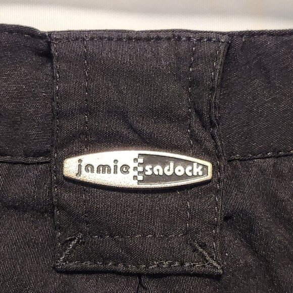 Jamie‎ Sadock Women's Size 8 Black Bermuda Golf Shorts Zip Pockets Embellished - Picture 6 of 8